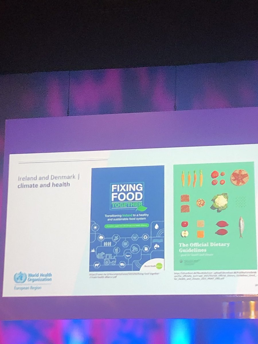 Exemplar from Ireland <a href="/Irishheart_ie/">Irish Heart Foundation</a> <a href="/ClimHealthIre/">Climate and Health Alliance</a> <a href="/OrnaOBrien/">Orna O'Brien RD</a> featured at public health plenary today with <a href="/KremlinKW/">Kremlin Wickramasinghe</a> <a href="/WHO_Europe/">WHO/Europe</a> 

#ECO2023