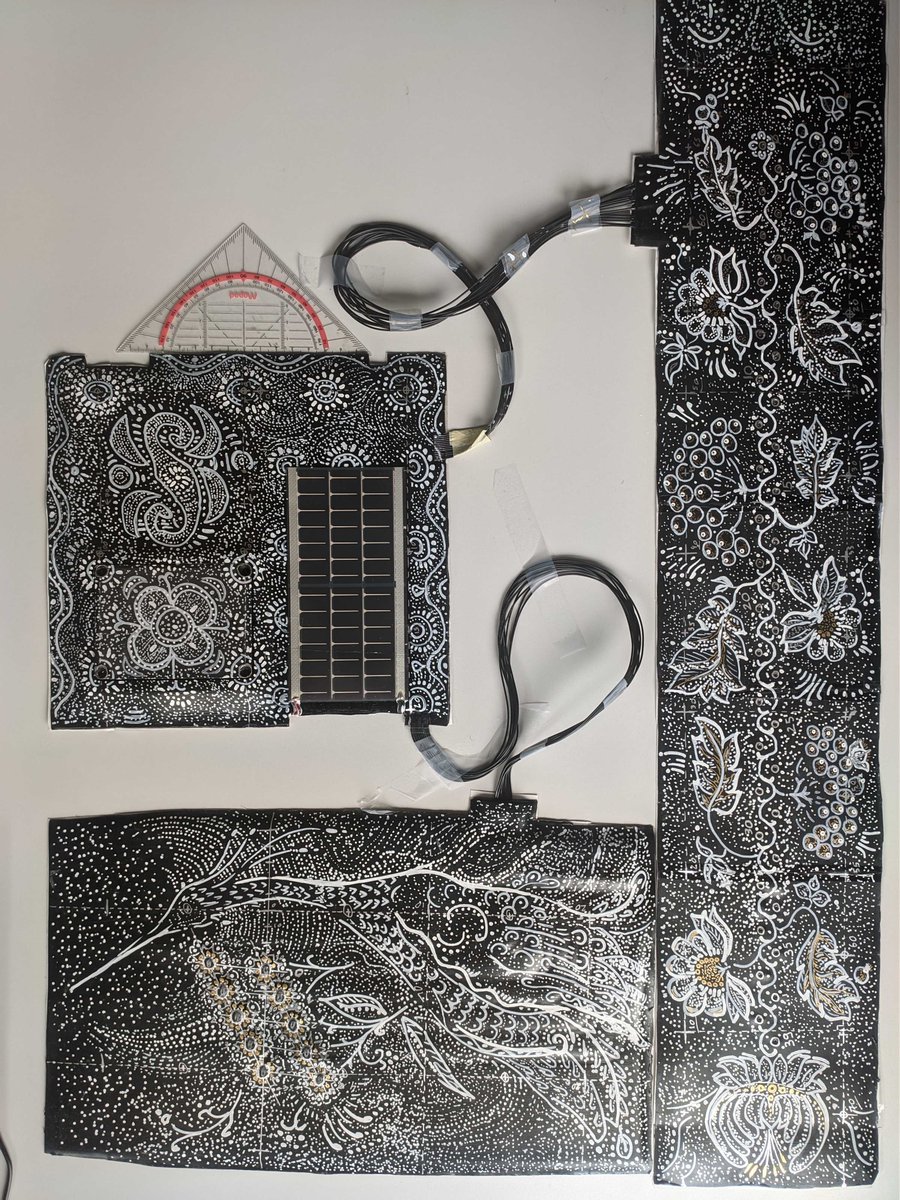 JulienDeparday's tweet photo. Because we test multi-node measurement systems, specifically developed by @pblcenter_itet for this project, we have two sensor nodes to prepare for photogrammetry. New magnificent painting by our PhD student Yuriy from @ost_fh and @Lne_Chatzi's group. #research or #art ? https://t.co/bPszmuEO6A