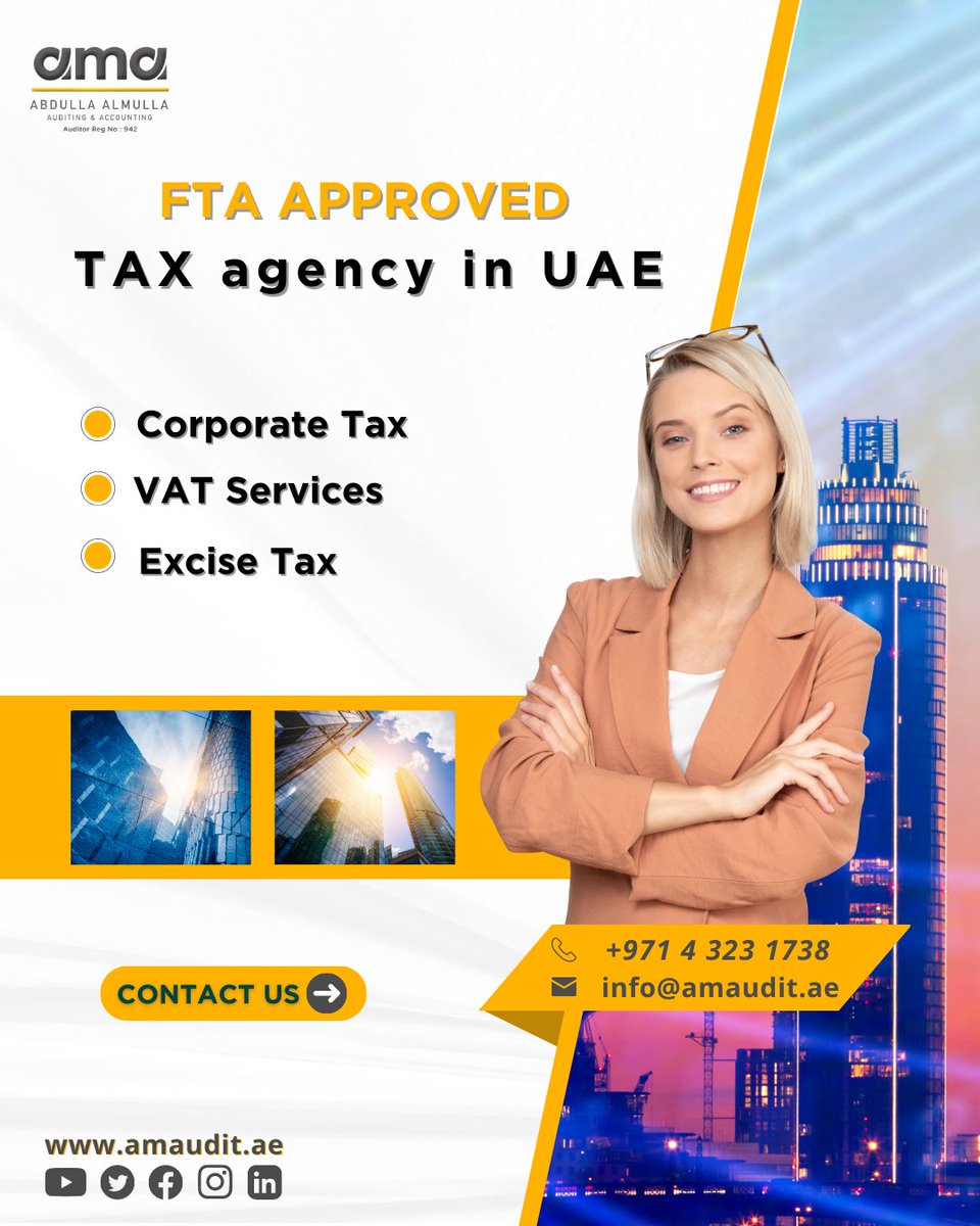 am_audit's tweet photo. AM Audit is known for providing effective, value-added, and top-notch auditing, services to our clients. We are approved by DMCC/DAFZA/JAFZA/RAKEZ &amp; more.

Contact us for assistance:
📞 +971 4323 1738 / +971 54327 8971
📧 info@amaudit.ae

#internalaudit #externalauditor #vataudit https://t.co/tJ7DwCmTP7