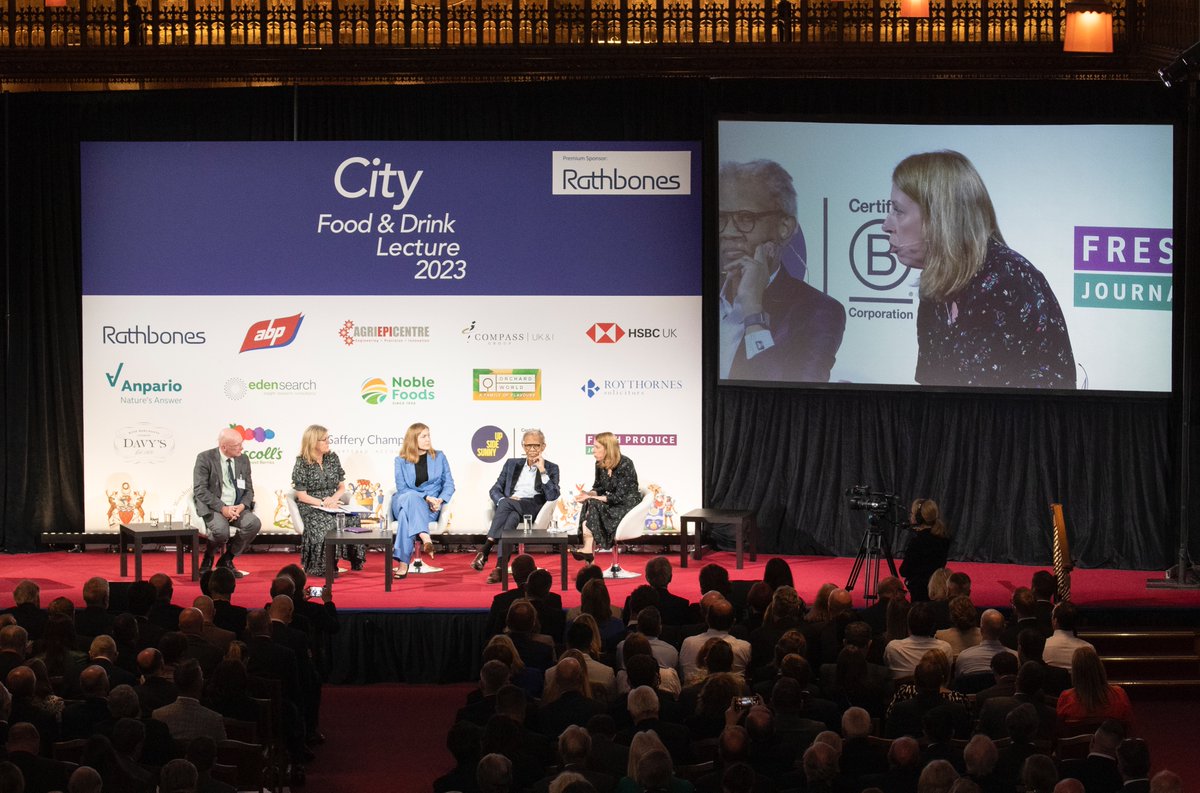 Thank you to this year's panel of industry experts; @charlottebsmith, Sophie Lawrence, @theblackfarmer and Sue Davies for coming together to discuss the future of food and drink sustainability. #FoodSector #DrinkSector #Sustainability #ClimateAction #CFDL2023