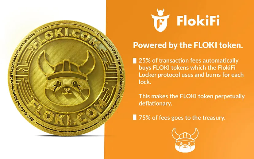 #FlokiFi Locker uses $FLOKI as its main utility token.

Every lock on the protocol burns FLOKI tokens on chains we're tradable. This makes the #FLOKI token deflationary!

Website: flokifi.com
Audit: certik.com/projects/floki…