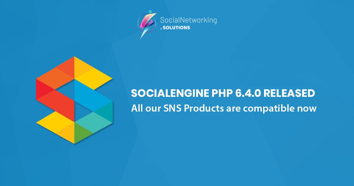 We at SocialNetworking.Solutions are glad to announce that all our plugins, theme & mobile apps are now compatible with this latest version of #SocialEngine.
Read more: tinyurl.com/mrxek2vx