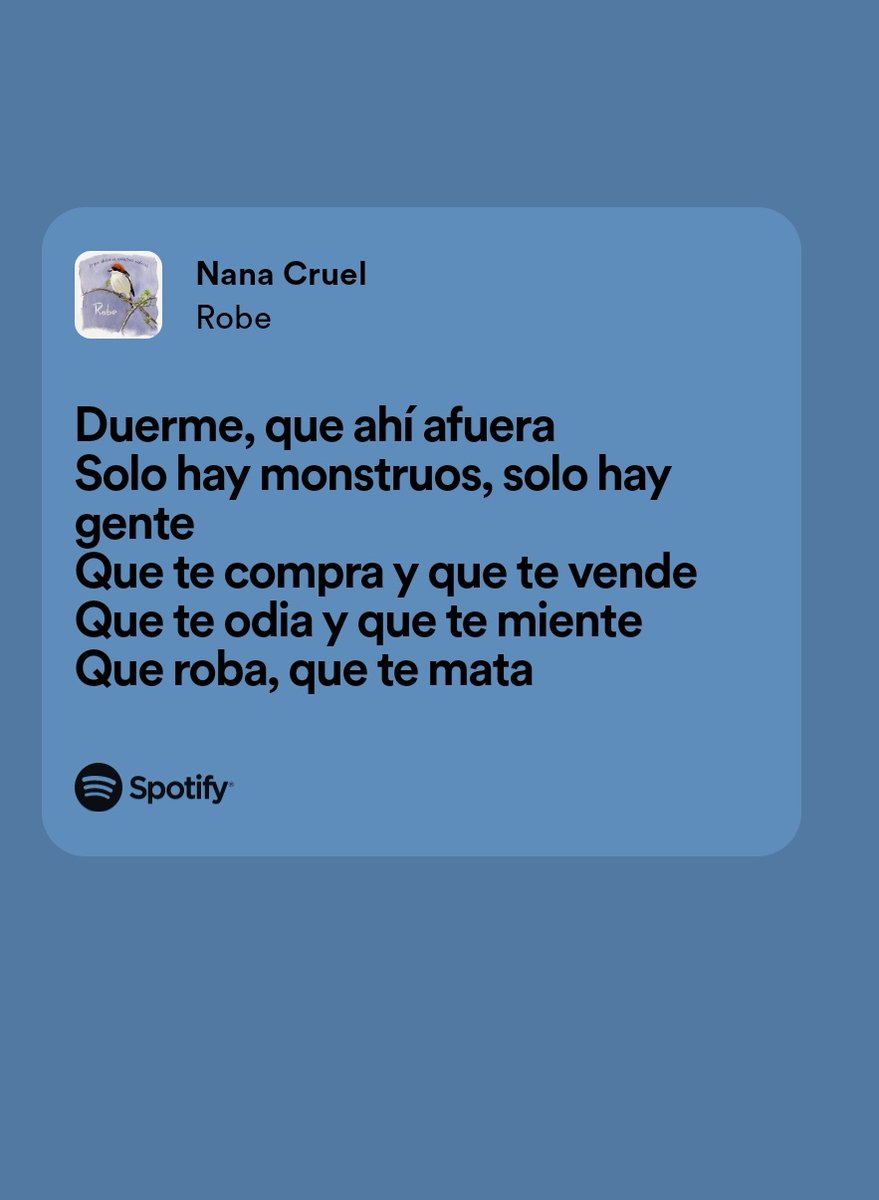 Nana cruel de Robe Iniesta es arte puro💖