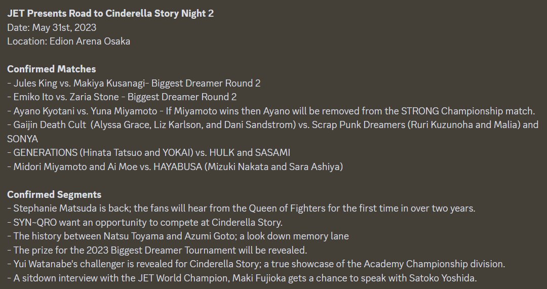 【Card Update】

📅May 31st, 2023
📍EDION ARENA OSAKA