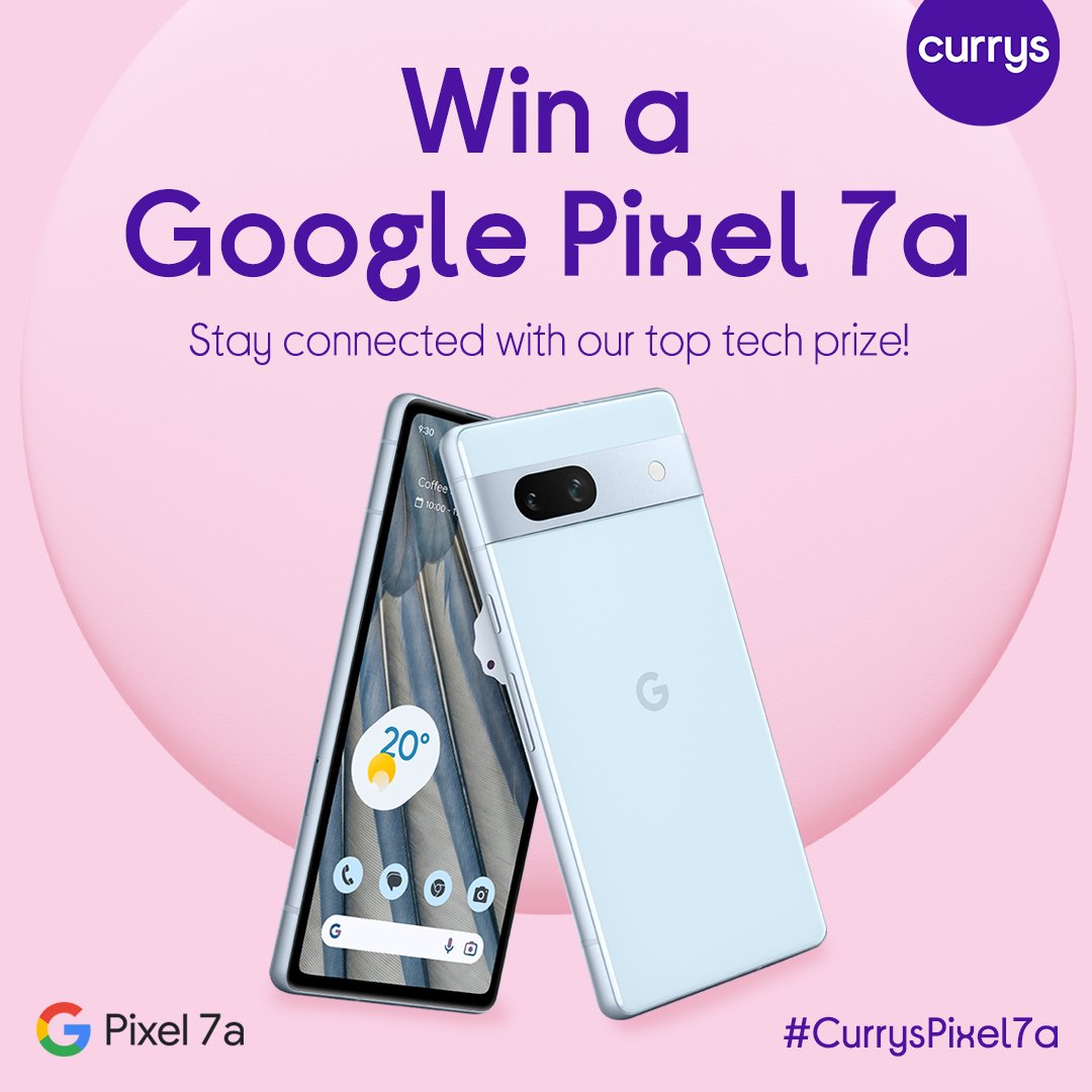 Currys on Twitter "Fancy winning the brandnew Google Pixel 7a? Look