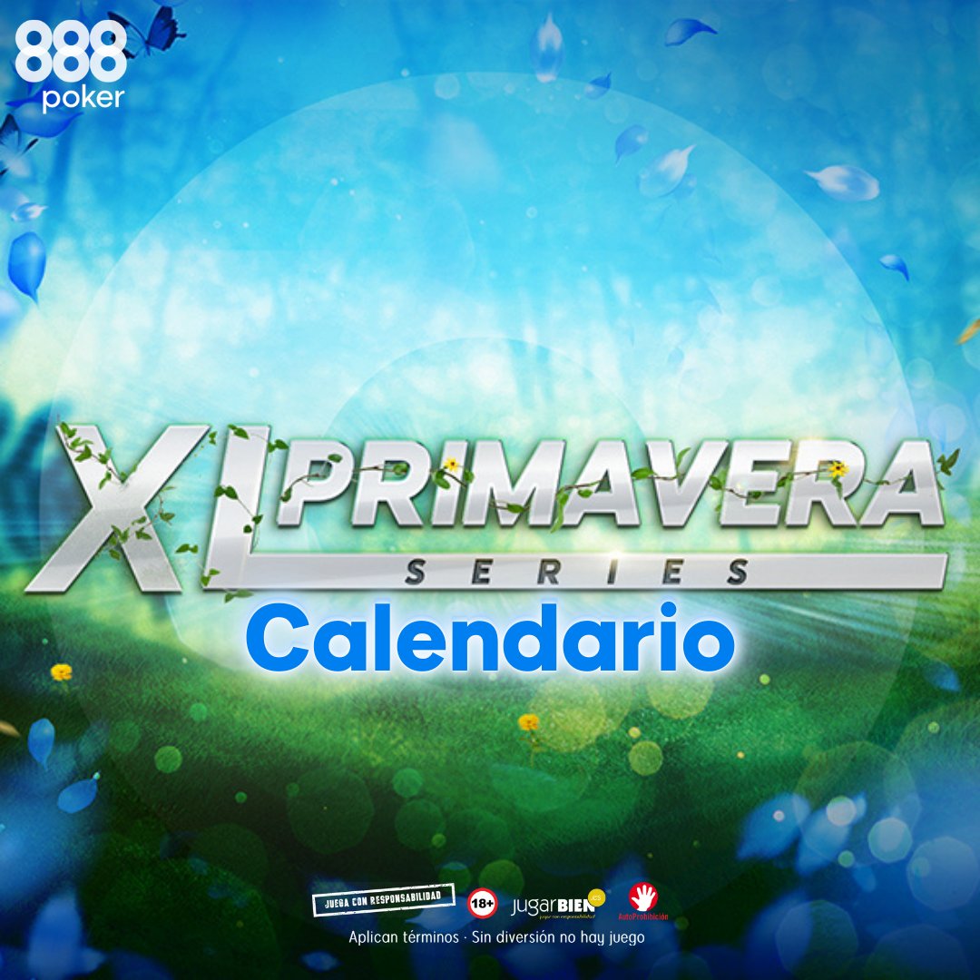 888pokerSpain's tweet photo. Este domingo ¡Arrancan las #XLSeries 🐝🌻 Primavera!

Revisa el calendario 🗓 de los tres primeros días ¡Y no te pierdas ni un torneo! 

#Poker #888poker https://t.co/eDFQaSvLAL