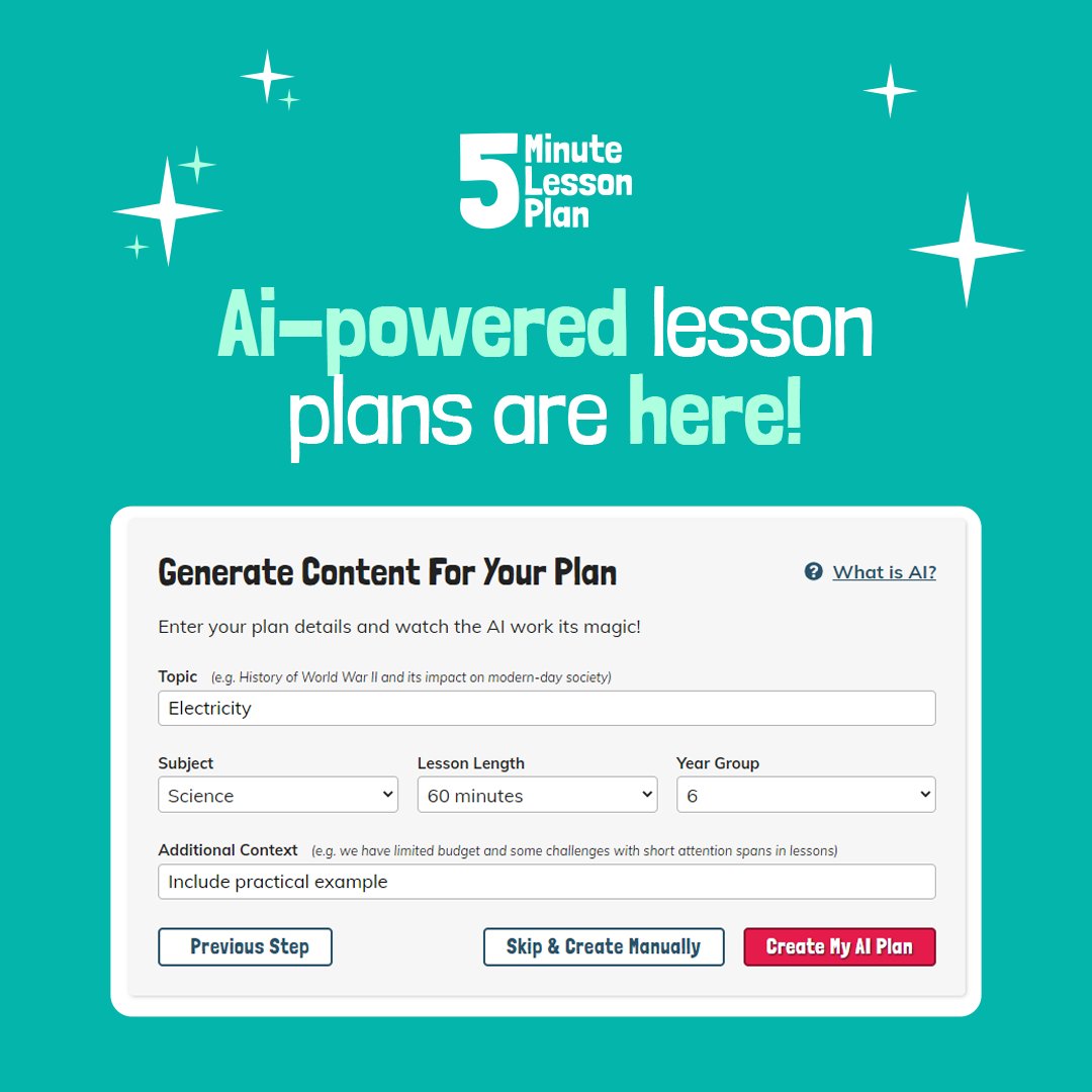 5 Minute Lesson Plan tweet media