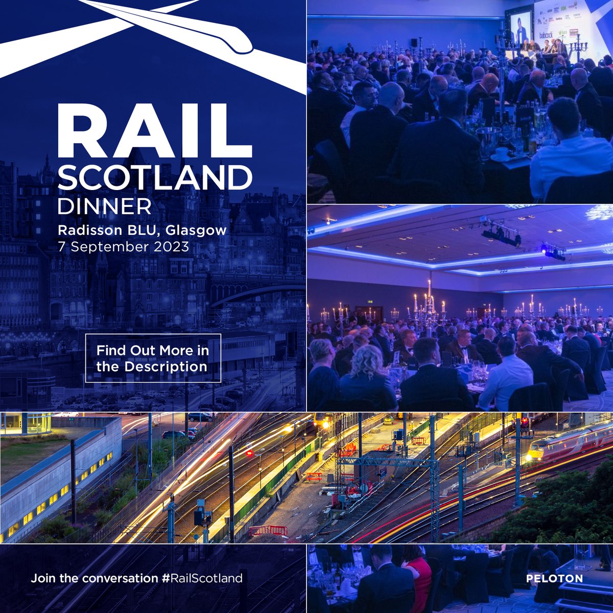 Join us for the Rail Scotland Dinner 2023! 

📆 Date: 7 September 2023
📍 Location: The Radisson BLU, Glasgow

Secure your place today ➡️ ow.ly/w7iK50Or3oB

#ConnectingScotland #Scotland #Rail #Railways #RailIndustry #ScotlandRail #RailInnovation #RailSustainability