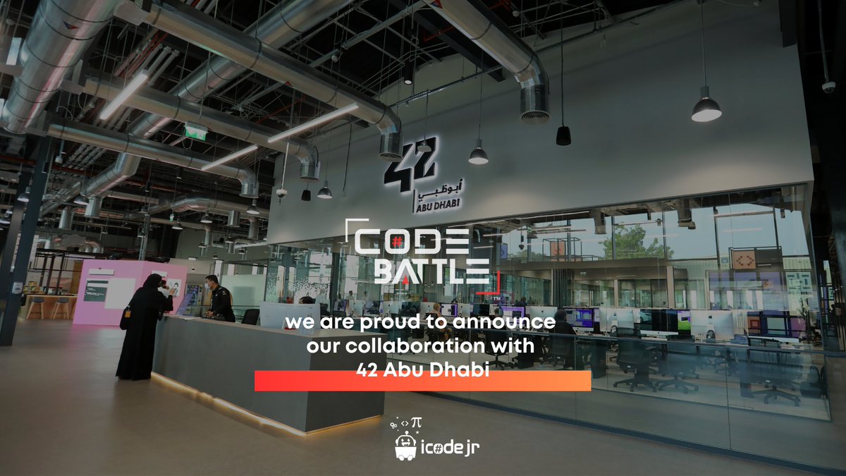 marketbuzzPR's tweet image. Our client, ICodejr,  has partnered with 42 Abu Dhabi to host the grade 9-13 segment of the Abu Dhabi Chapter of Code Battle, scheduled for 30 September. Grades 1-8 of the Abu Dhabi Chapter will be hosted on 1 October.   ow.ly/O4ar50OqMM3
#clientPR #codebattle