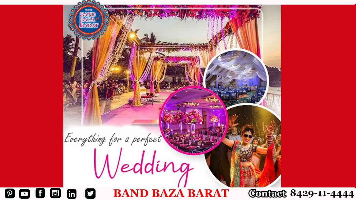 BazaBand's tweet photo. Wedding and Wedding Band Services #bandbazabarat #shaadiband #cateringwedding #bestweddingplanners #bandplanner #tenthousenearme #tenthouseservices #services #weddingdecor
Band Baza Barat
Call at-8429114444 https://t.co/8VgPQESwJr