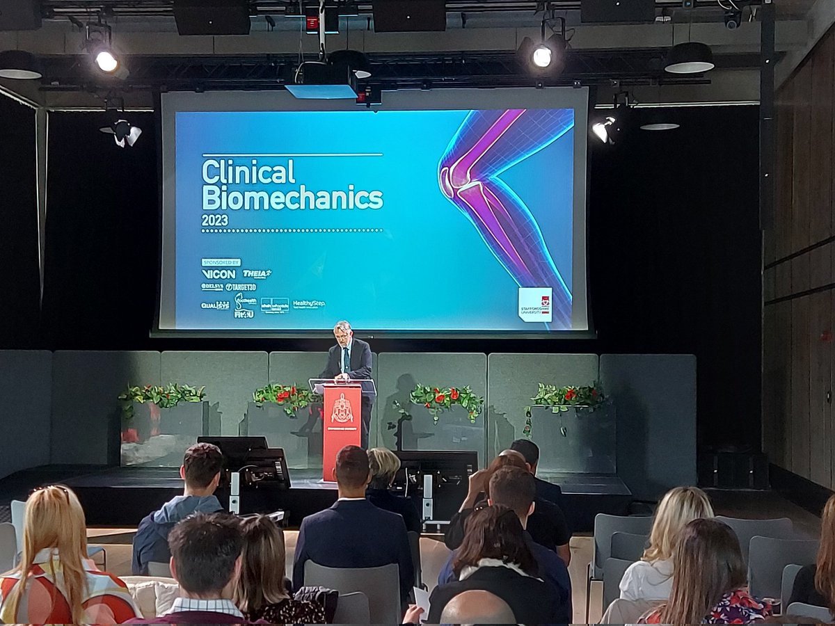 Day 1. Vice Chancellor Professor Martin Jones welcoming delegates and introducing the 21st consecutive Conference on Clinical Biomechanics at Staffordshire University #SCCB2023 <a href="/NachiC/">Nachi Chockalingam</a> <a href="/AoifeCHealy/">Aoife Healy</a>