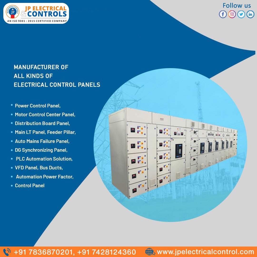 JPElectricalCo1's tweet photo. Powering Innovation: JP Electrical & Controls - Your Trusted Manufacturer of Diverse Electrical Control Panels.
For More Info:-
Visit at: https://t.co/4jIyXsii2H
Call us +917836870201, 7428124360
#electricalcontrolpanels #controlpanelmanufacturer #industrialelectricalpanels https://t.co/Y1vpOUY85E