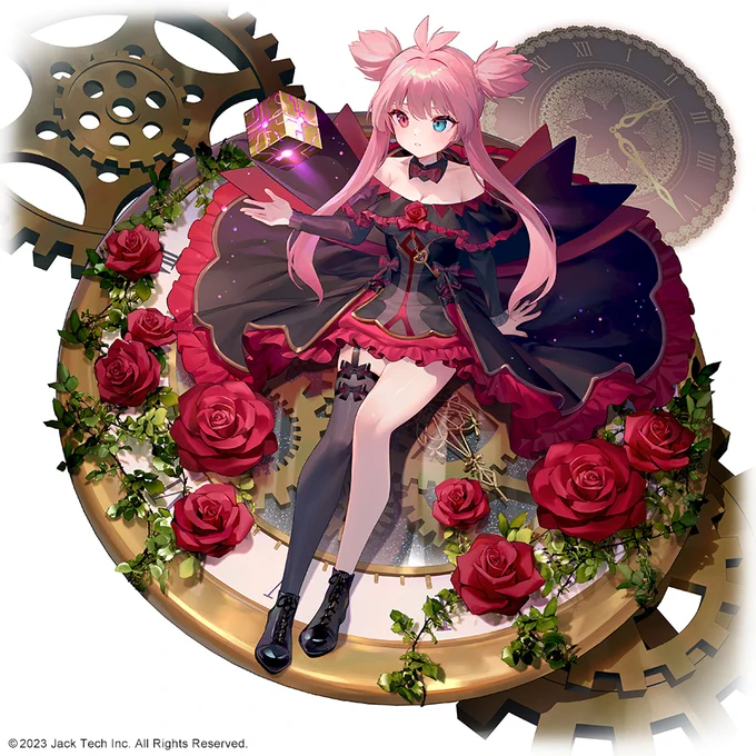 パンドーラテーマのドーラちゃんを描かせていただきました Live2D対応のイラストです!#姫麻雀