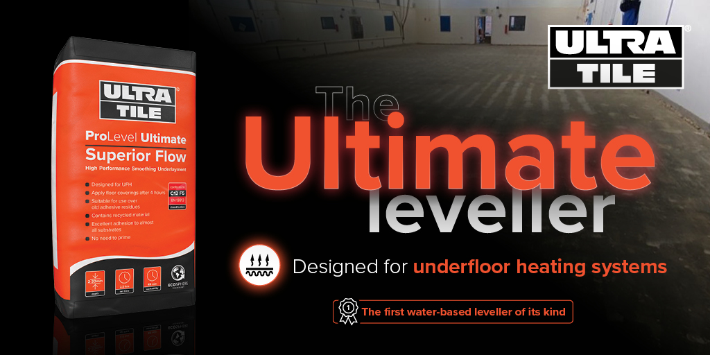 UltraTile_UK's tweet photo. The Ultimate leveller has arrived! ProLevel Ultimate is the first water-based leveller of its kind and is designed for use with underfloor heating systems! Find out more by clicking the link: https://t.co/gOMFk2pQQz
#UltimateLeveller #FloorLeveller #UltraTile https://t.co/hq1D8lohly