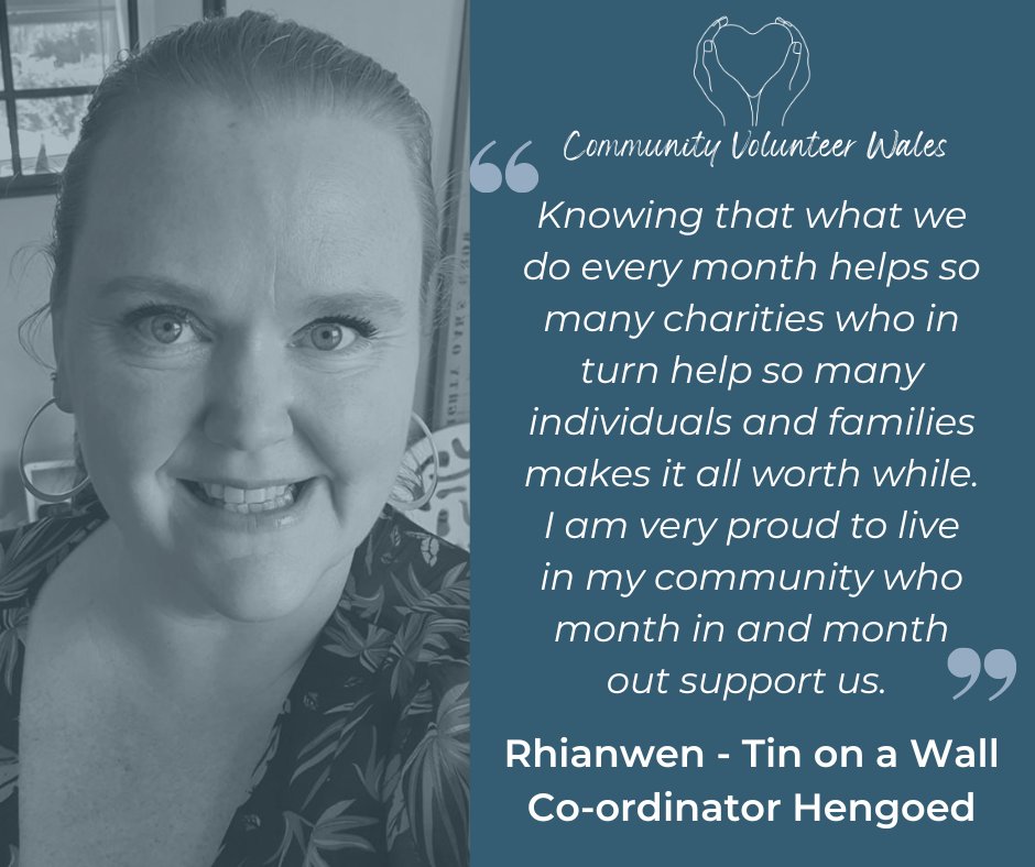 Last week was our Tin on a Wall collection, helping food banks, pantries &amp; charities. Here Rhianwen explains why she loves volunteering with us. Thank you to all our street champions, who battle all sorts of weather to ensure our collections go ahead 💙🥫