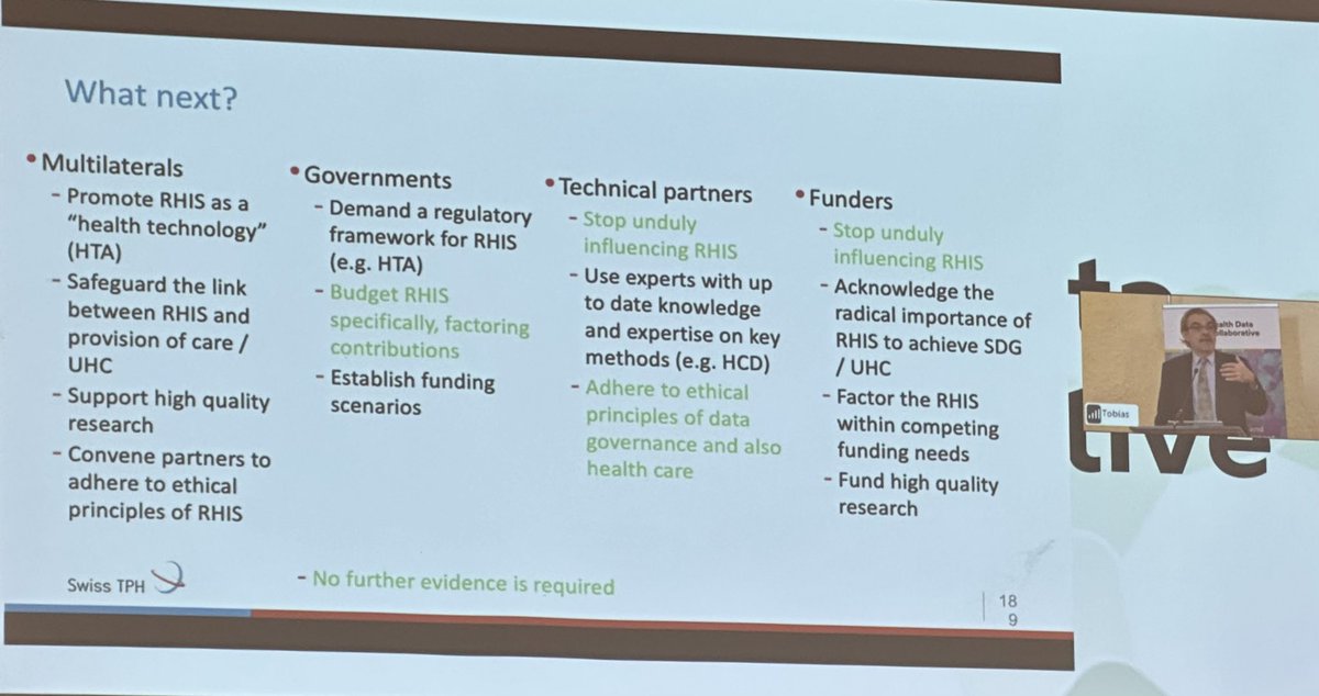 brianwong_'s tweet photo. In many contexts, more person hours/ #HumanResourcesForHealth go into #RHIS than in #healthcare.
Xavier Bosch-Capblanch (@SwissTPH) makes the case for a paradigm shift in how we approach investment in Routine #HealthInformationSystems.
#InvestInData #HealthData #Working4Health https://t.co/ikNwFLQ7WM