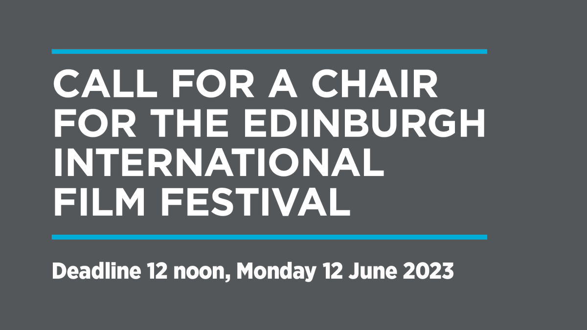 screenscots's tweet image. We are facilitating the establishment of a new, independent organisation to run the @edfilmfest from 2024 onwards 🎥

As a first step, Screen Scotland seeks to appoint a Chair who will oversee the establishment of a new EIFF company.

📅 Deadline: 12 June

screen.scot/news/2023/may/…