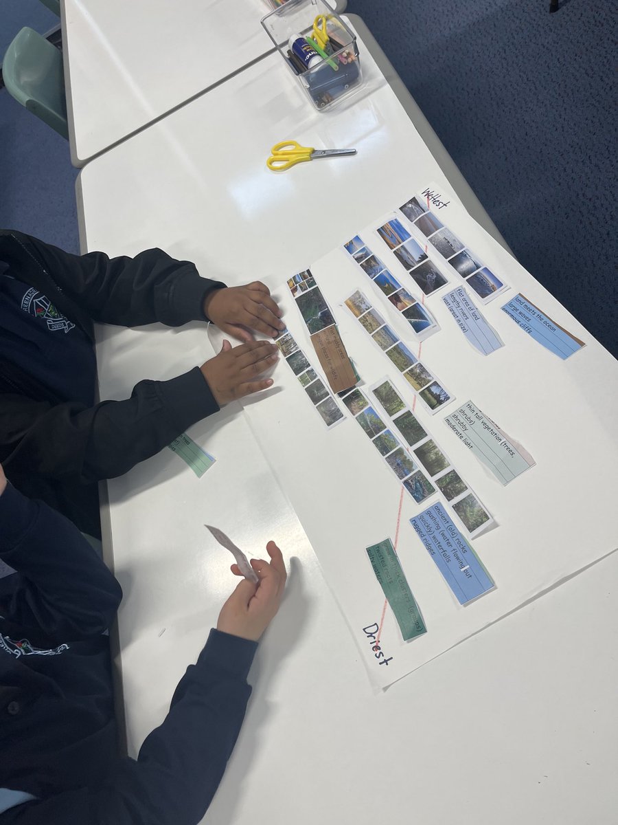 Tanja Webb (@tanjaicl) on Twitter photo Part 1: sort the Kakadu Landscapes on a cline from driest to the wettest using evidence. Match the vocab and finish with speaking frames. A high challenge Task /w High Support = quality discussions + engagement. Well done 2R ⭐️ <a href="/GreenacrePS/">Greenacre PS</a> Part 1: sort the Kakadu Landscapes on a cline from driest to the wettest using evidence. Match the vocab and finish with speaking frames. A high challenge Task /w High Support = quality discussions + engagement. Well done 2R ⭐️ <a href="/GreenacrePS/">Greenacre PS</a>