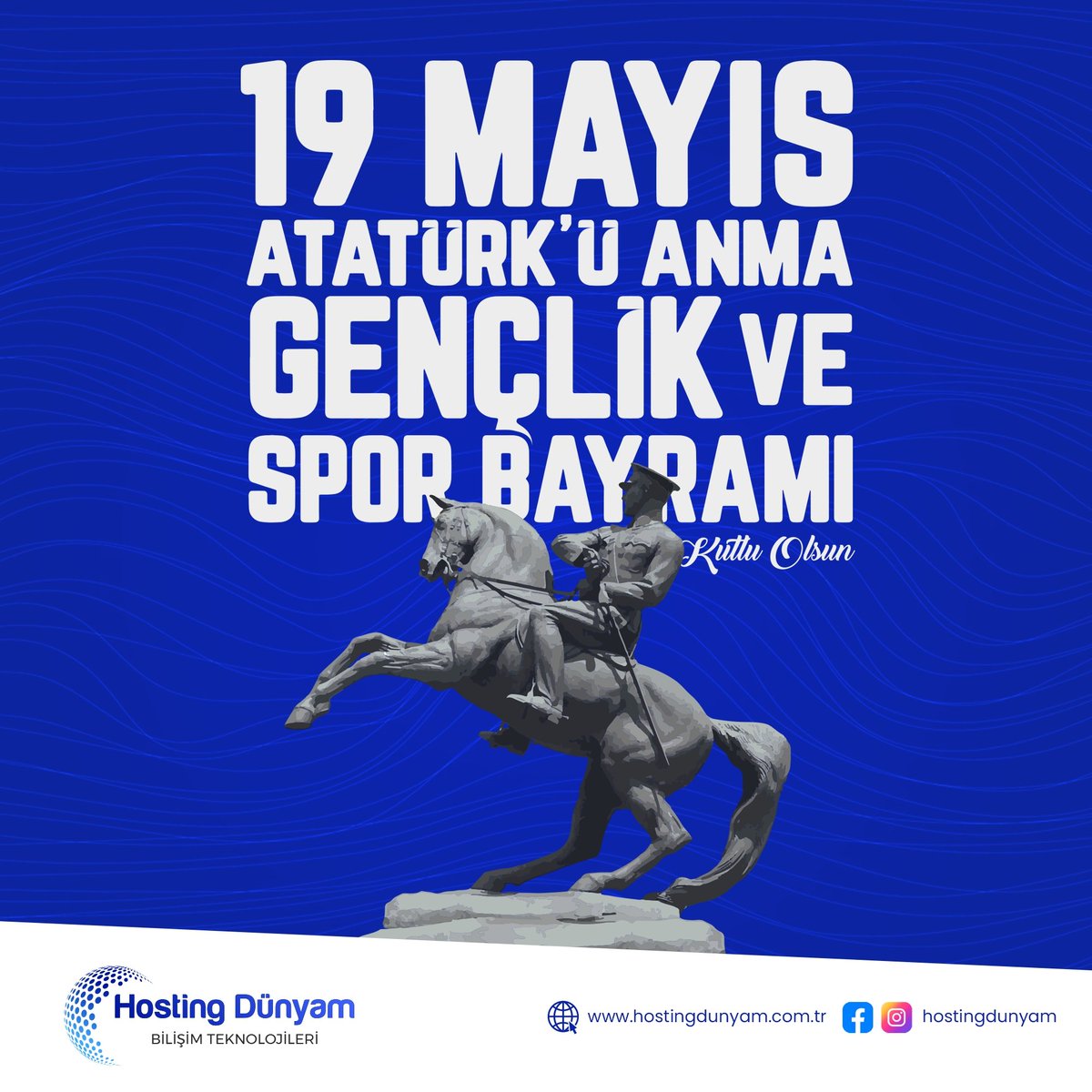 19 Mayıs Atatürk'ü Anma Gençlik ve Spor Bayramı Kutlu Olsun!

Hemen Bize Ulaşın;
🌍 hostingdunyam.com.tr
📞 0 212 909 9656

#hostingdünyam #hosting #sunucu #sanalsunucu #kiralıksunucu #domain #domaintransfer #sunucubarındırma #ssl #bulutsunucu #alanadı #linuxhosting #cpanel