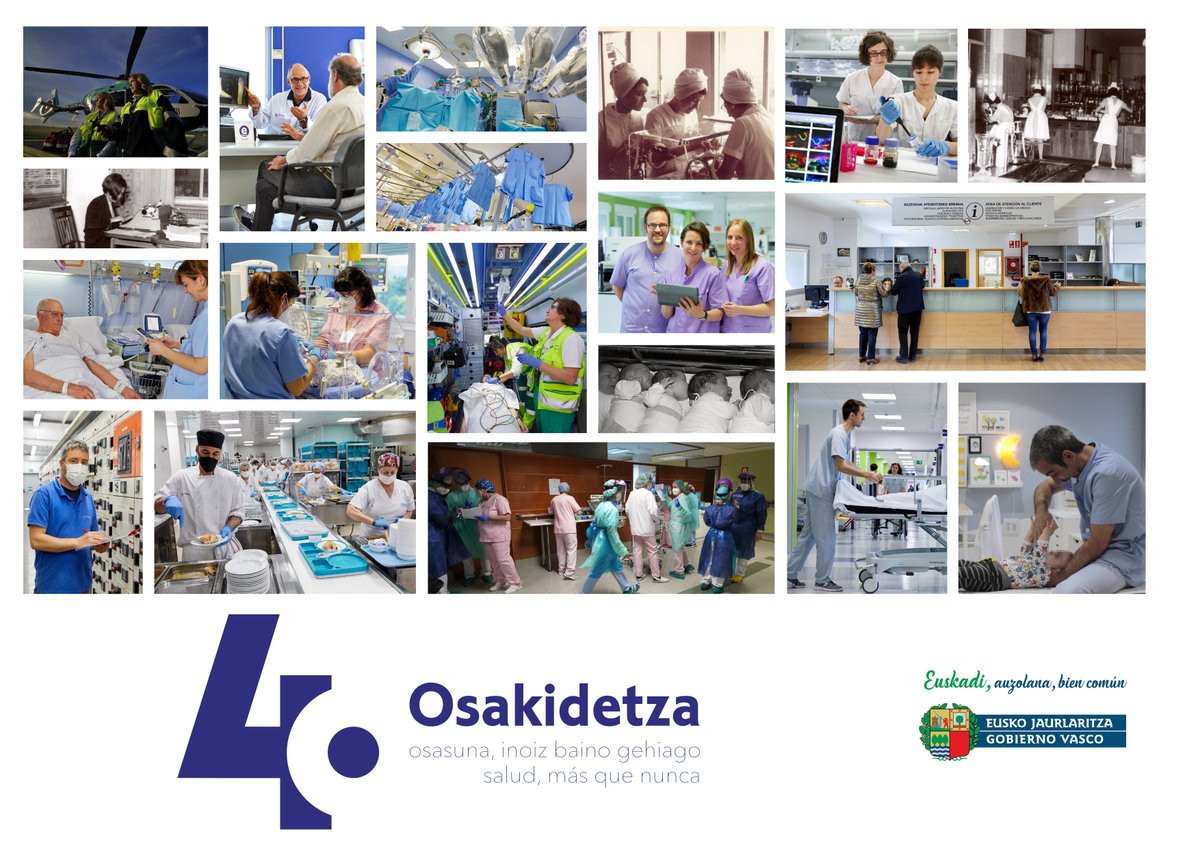 🎂🏥 Hoy cumplimos 40 años. En todo este tiempo nuestro objetivo prioritario ha sido garantizar a todas las personas un sistema sanitario público, universal y de calidad, un logro colectivo, el de toda la sociedad vasca

ZORIONAK OSAKIDETZA!

#Osakidetza40urte 
#SaludMásQueNunca