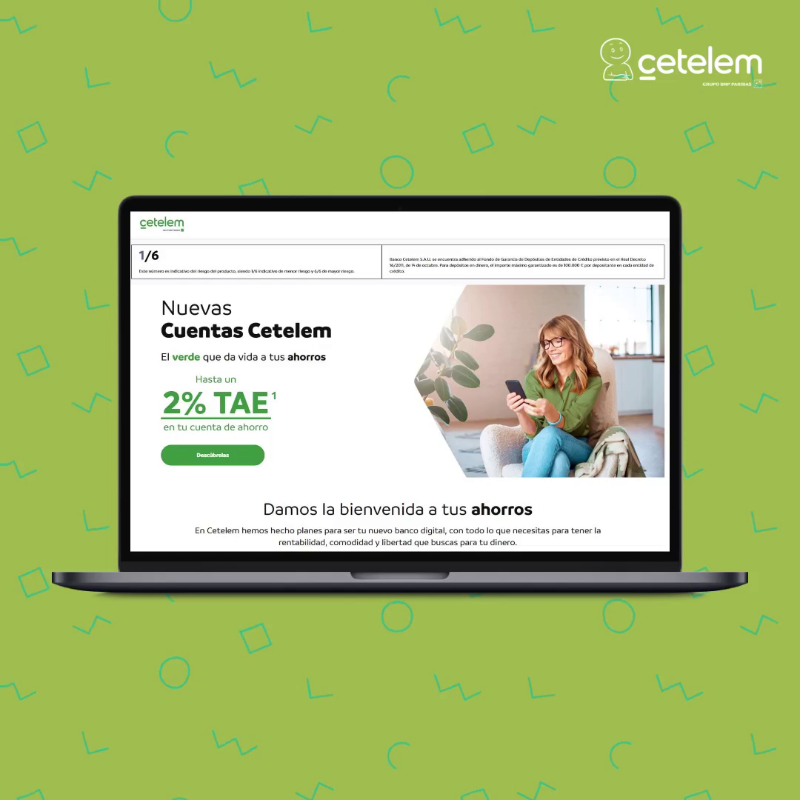 CetelemSpain's tweet photo. 💚Cómo empezó (𝘞𝘦𝘣 𝘉𝘢𝘯𝘤𝘰 𝘊𝘦𝘵𝘦𝘭𝘦𝘮 - 2003)

🤩Cómo va (𝘊𝘶𝘦𝘯𝘵𝘢𝘴 𝘊𝘦𝘵𝘦𝘭𝘦𝘮, en nuestra web https://t.co/N9ICTZX5vk - 2023)

💫 En Cetelem evolucionamos constantemente junto a ti para dar respuesta a tus necesidades en la gestión diaria de tus #finanzas. https://t.co/LKtq5E1Qyk
