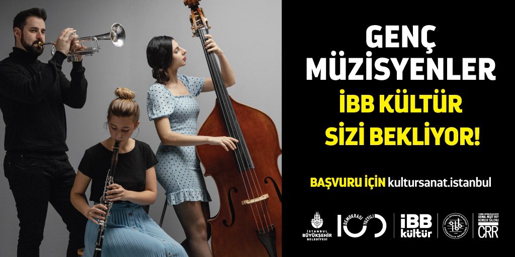 “İBB Genç Müzisyenlere Destek Programı” başlıyor! 

CRR fuayesinde gerçekleşecek program; solo, duo, trio veya quartet performanslarını sergilemek isteyen konservatuvar müzik bölümü öğrencileri için tüm yıl sürecek.

Başvuru ve detaylar;  kultursanat.istanbul/ibb-genc-muzis…
 
#gençyetenekler