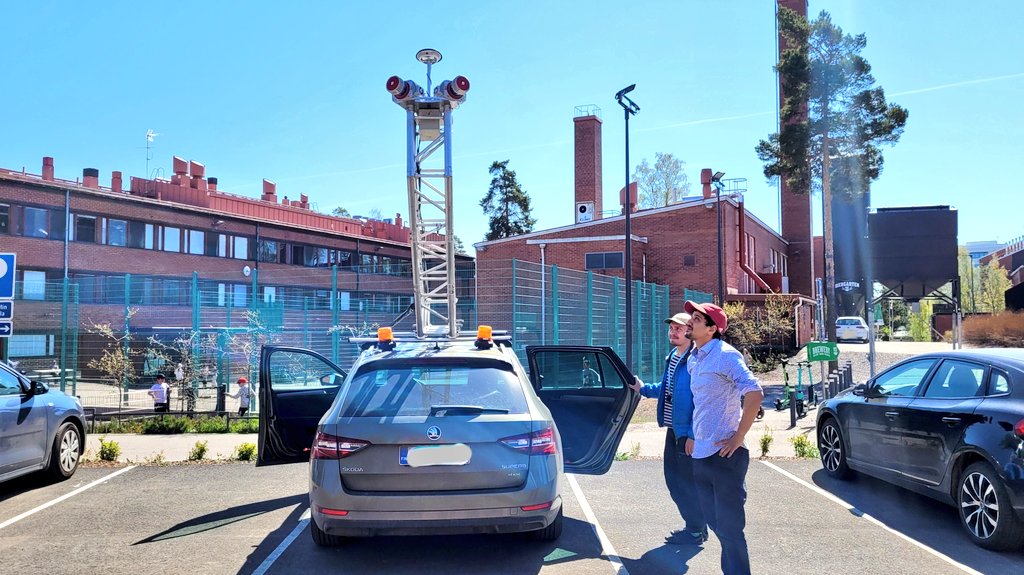 fgi_nls's tweet image. Summer trainees have arrived in the early May! They are getting to know our mobile #laserscanning  equipment in the field. Trainees work together with our experienced research staff and participate and contribute to our projects based on their interest and field of education.