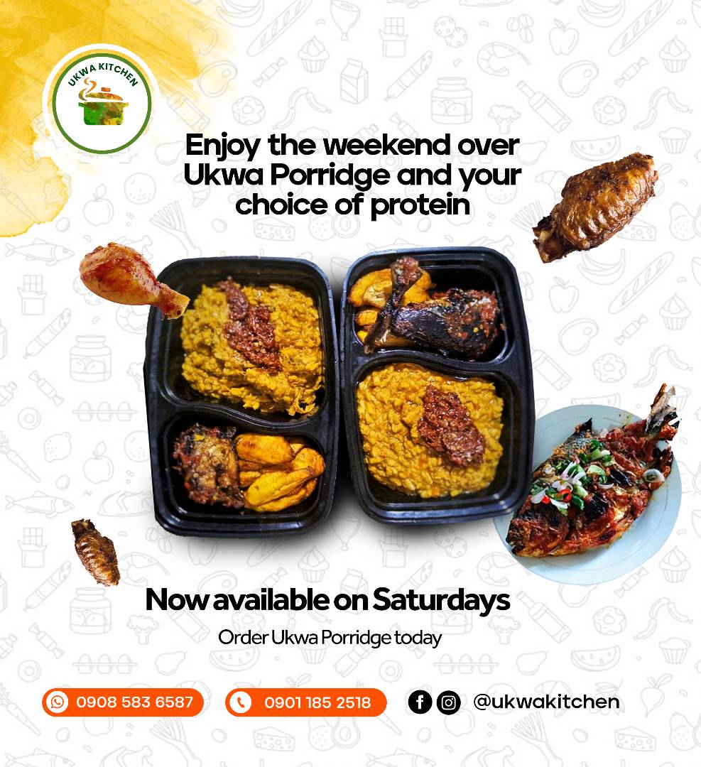 phronesisfoods's tweet photo. Elevate your weekend with the rich taste of Ukwa Porridge, perfectly paired with your choice of protein.

Let's serve you and your loved ones Ukwa Porridge this Saturday. https://t.co/WxYRhS1kVi