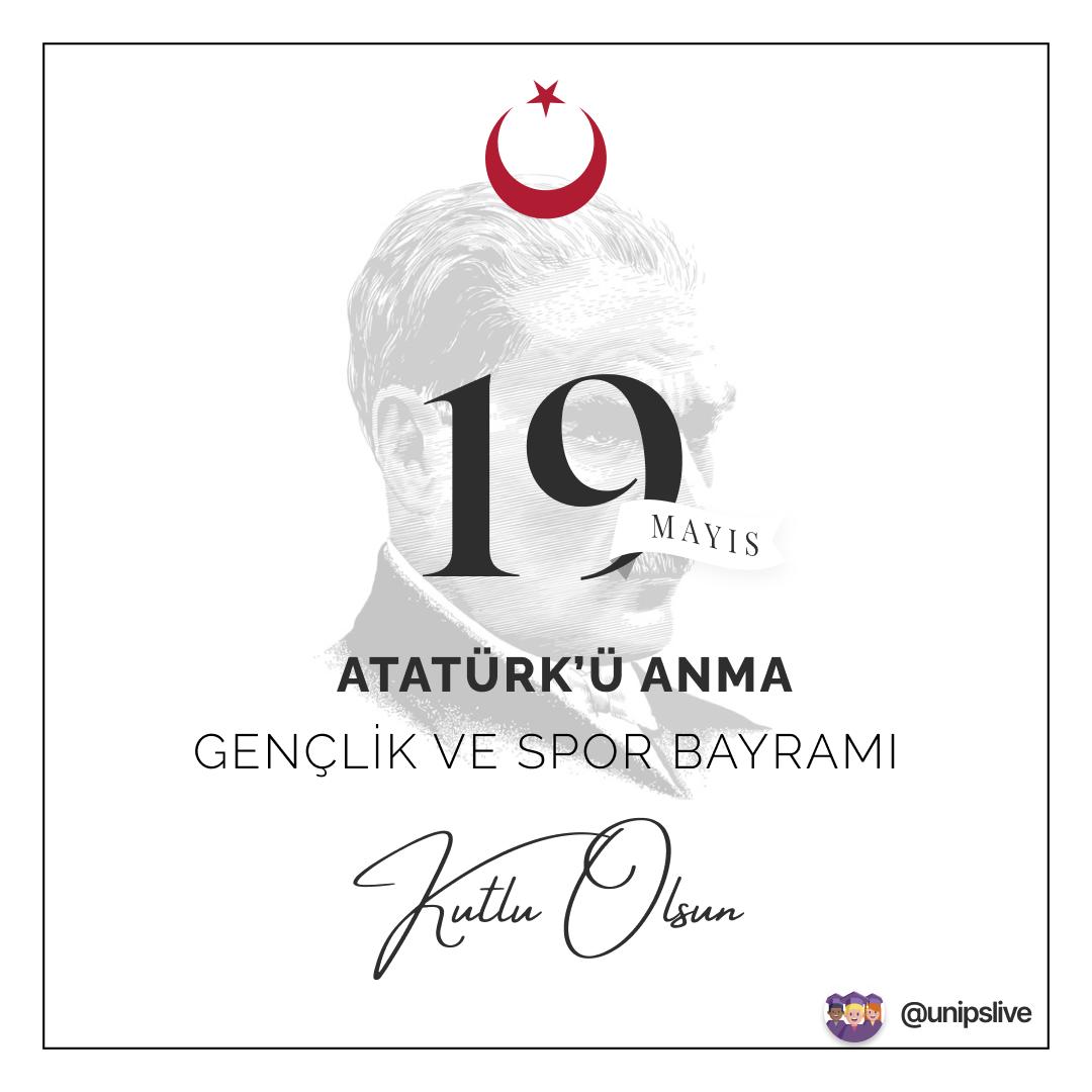 unipslive's tweet photo. Gençliğe emanet edilmek üzere ulusal egemenlik yolunda atılmış en büyük adım...
Atatürk'ü Anma Gençlik ve Spor Bayramımız kutlu olsun. 💐💜
#unips #19mayıs #mustafakemalatatürk https://t.co/QZLAKszMBm