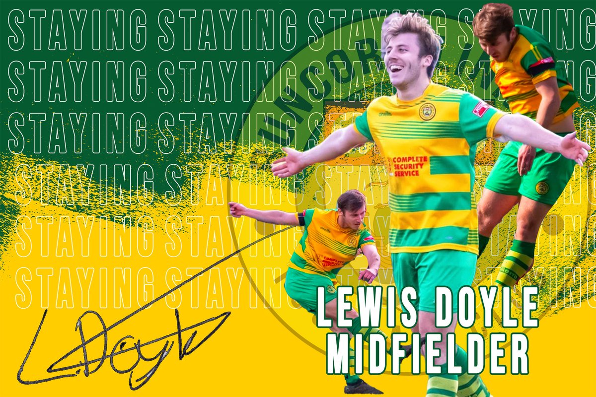 🟡🟢 | DOYLE REMAINS AT THE APEC!

We are pleased to confirm midfielder Lewis Doyle will be staying with the club for another season. 'Doyley' has been ever present in the Linnets line up this season as is regarded as a key member of the team by the Runcorn fans.