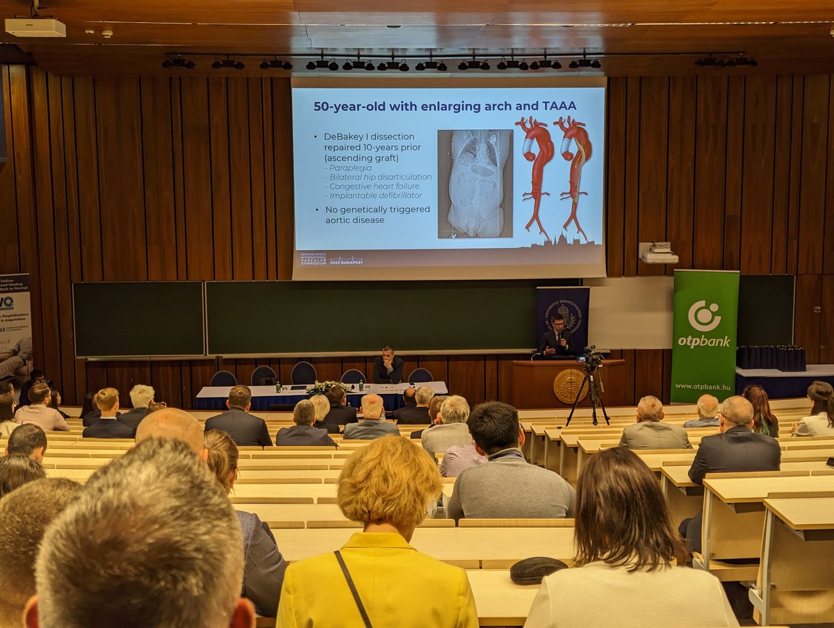 VASCevidence's tweet photo. Interesting lecture on aortic repair delivered by @GustavoOderich at the #SIVS2023 in Budapest, Hungary! https://t.co/rR1tfS9I7e