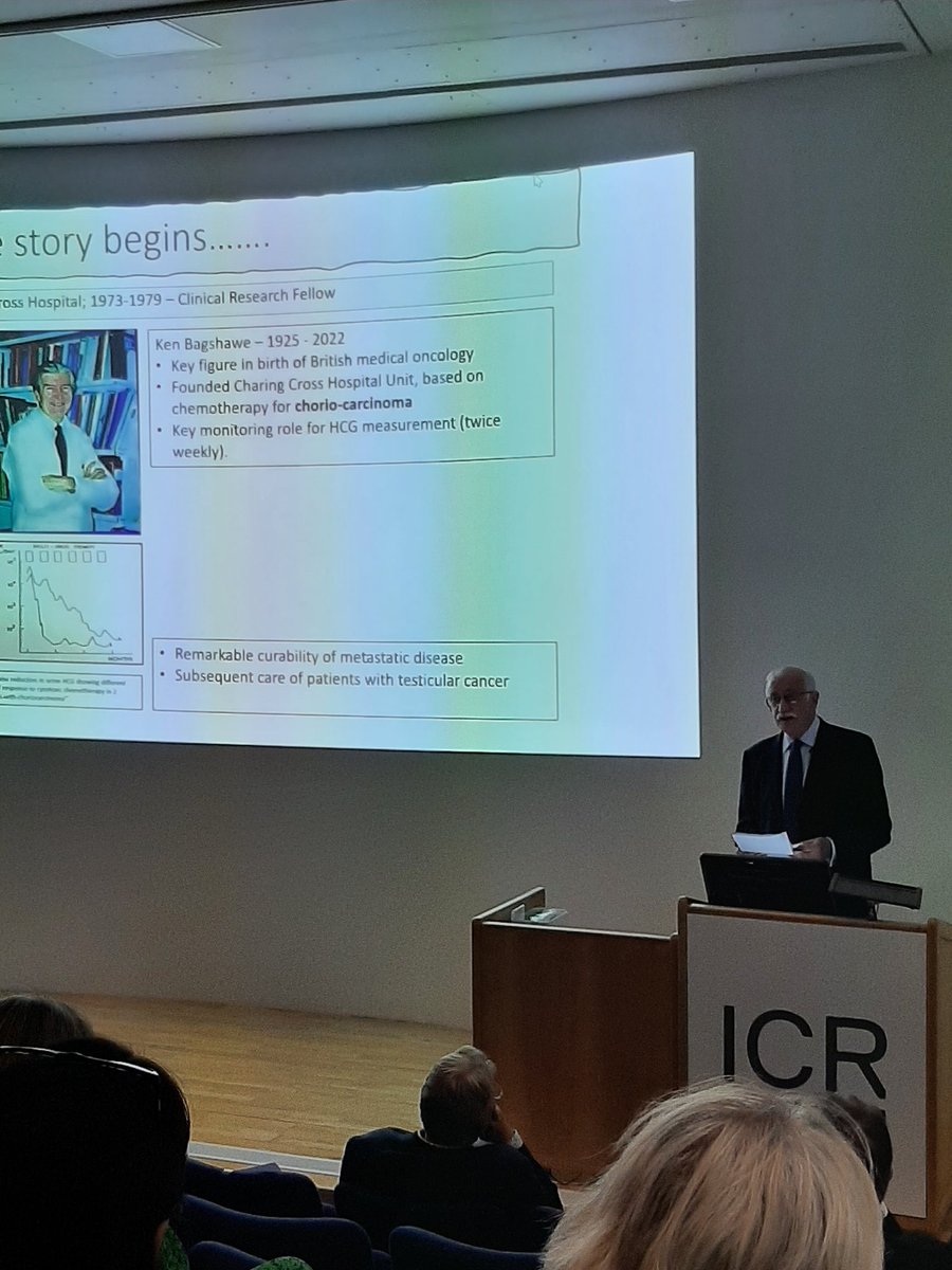 Professor Stan Kaye walking down memory lane, sharing anecdotes and words of wisdom. A giant in the world of medical oncology retired yesterday. We will miss him but his legacy of trainees across the world will continue the fight against cancer...@ICR_London @royalmarsdenNHS