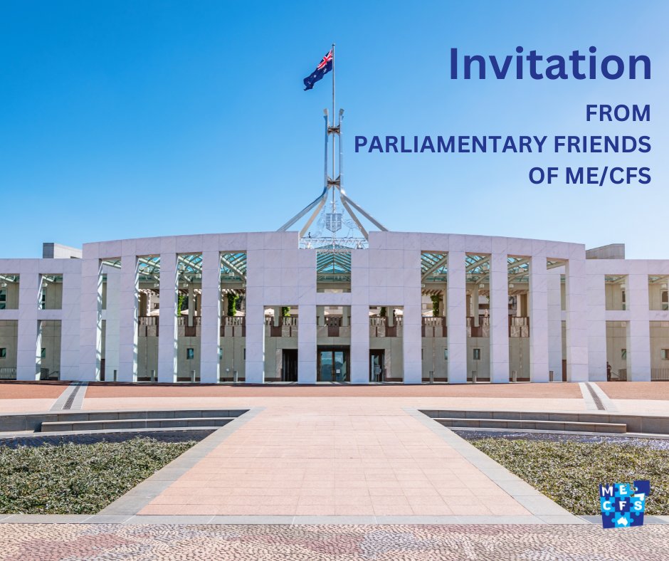 mecfs_aust_sa's tweet photo. Invitation from Parliamentary Friends of ME/CFS. 
Co-Chairs @SenatorJordan, @MariaVamvakinou
11am-12pm AEST Tues 13 June 
Join the event online: https://t.co/562bsQ44lN
Webinar function with a Q&amp;A box
All parliamentarians and their staff have been invited to come along in person. https://t.co/NCdcUalq9k