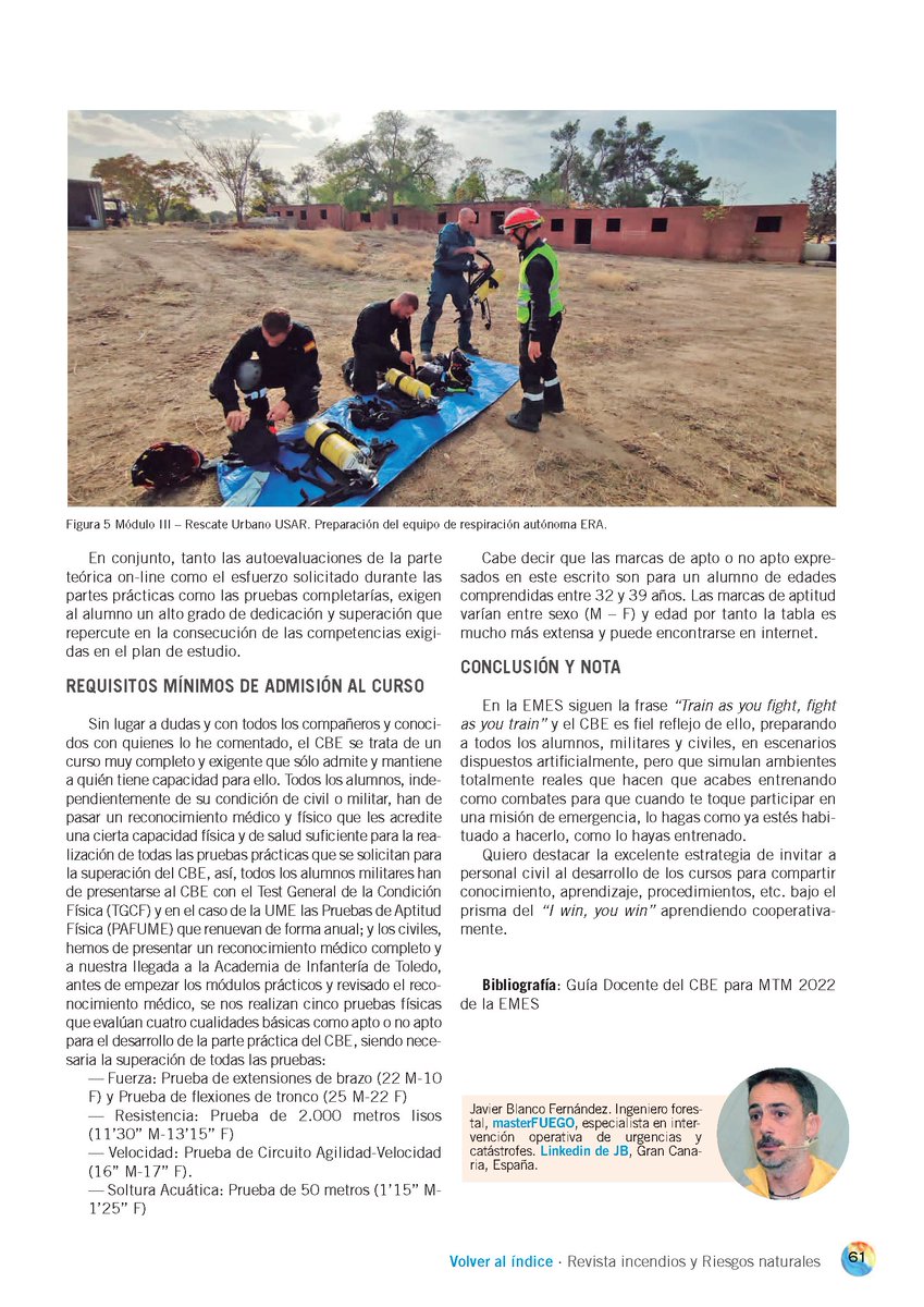 RevistaIyRN's tweet image. Curso Básico de #Emergencias (CBE) de Unidad Militar Emergencias (@UMEgob ) impartido por Escuela Militar de Emergencias #EMES
"...compartir conocimiento, aprendizaje, procedimiento...  cooperativamente"
🔥En #RevistaIyRN 9
revistarirn.org/revista 
#RiesgosNaturales #Incendios