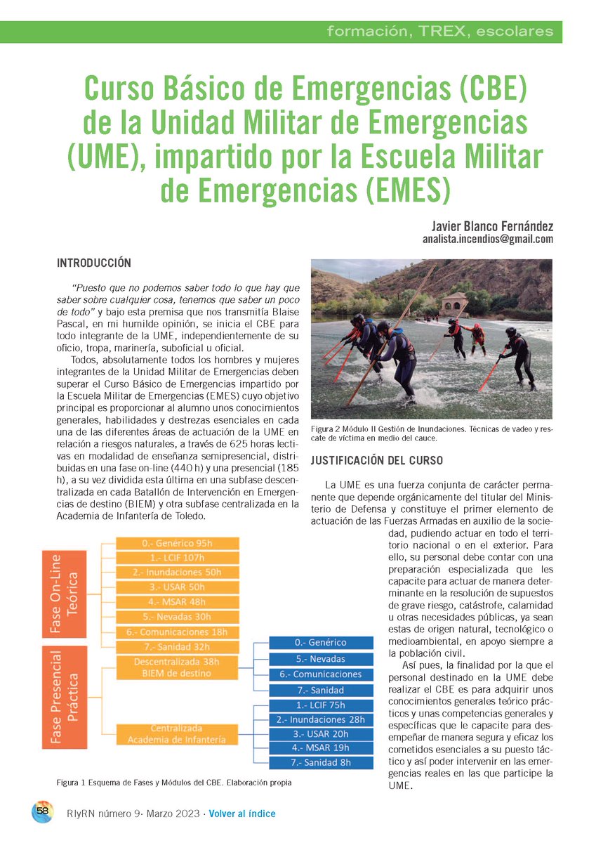 RevistaIyRN's tweet image. Curso Básico de #Emergencias (CBE) de Unidad Militar Emergencias (@UMEgob ) impartido por Escuela Militar de Emergencias #EMES
"...compartir conocimiento, aprendizaje, procedimiento...  cooperativamente"
🔥En #RevistaIyRN 9
revistarirn.org/revista 
#RiesgosNaturales #Incendios