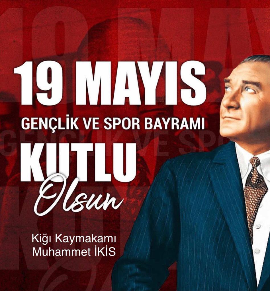 Sayın Kaymakamımız Muhammet İKİS’ in 19 Mayıs Gençlik ve Spor Bayramı Mesajı; 
Başta Gazi Mustafa Kemal Atatürk ve silah arkadaşları olmak üzere, geleceğimizin teminatı olan gençlerimizin ve 19 Mayıs Atatürk’ü Anma Gençlik ve Spor Bayramını kutluyor, saygılarımı sunuyorum.