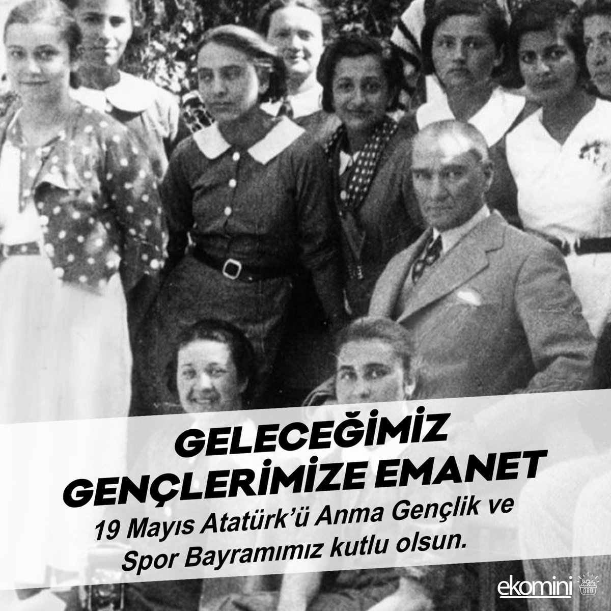 🇹🇷 Geleceğimiz gençlerimize emanet.

19 Mayıs Atatürk’ü Anma Gençlik ve Spor Bayramımız kutlu olsun.

#19Mayıs1919