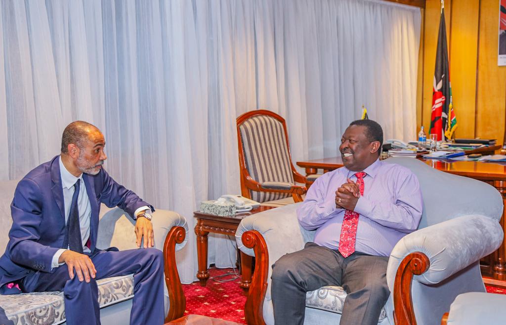 PAkiwumi's tweet photo. On the margins of the high-level launch of #Kenyaโs #NPCGA & #HolisticProgramme, I had the pleasure of meeting the Prime Cabinet Minister of Kenya, Hon. @MusaliaMudavadi. I briefed him on @unctad's holistic approach to development policy formulation & implementation & the #PCI. https://t.co/YQK3ShbHxD