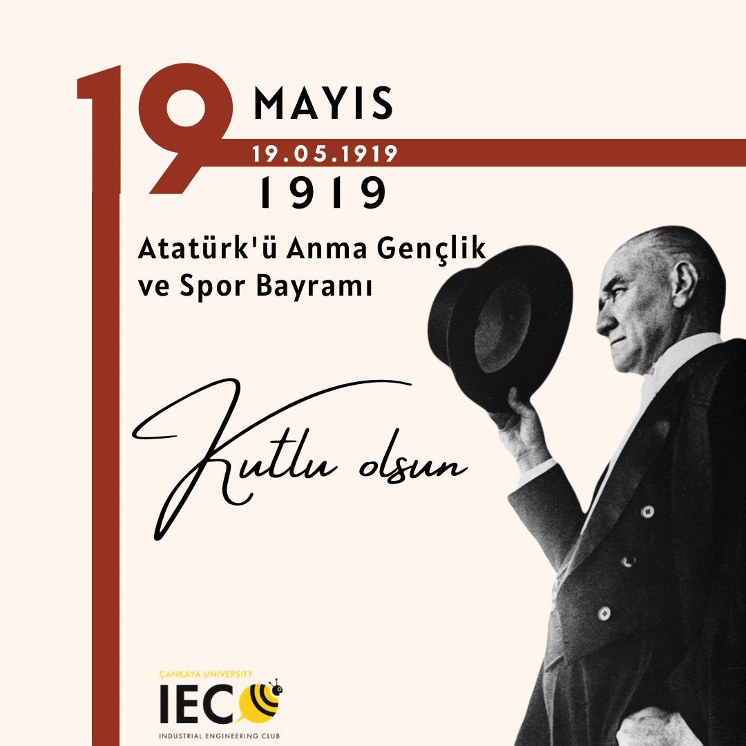 "Ey yükselen yeni nesil, istikbal sizindir. Cumhuriyet'i biz kurduk, O'nu yükseltecek ve sürdürecek sizlersiniz." 
-Mustafa Kemal ATATÜRK 

19 Mayıs Atatürk'ü Anma Gençlik ve Spor Bayramınız kutlu olsun!