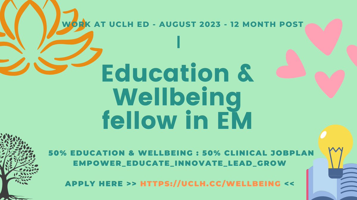 Dipak (@doctordipak) on Twitter photo Come and work at UCLH ED. Innovative job plans, empowering culture, become the best person you can be!
#StrongerTogether 👂🏽💪🙏🏾❤️🧘♀️
<a href="/the1SURGE/">The_Surge</a> <a href="/netragfoamed/">#NETRAG</a> <a href="/uclh/">UCLH</a> <a href="/yasmin_baki/">Yasmin Baki</a> <a href="/purplelynn65/">Lynn Berry 💙</a> <a href="/HUfH_DrBeth/">Beth Tennant</a> <a href="/BNadjm/">Behzad Nadjm</a> <a href="/DrBenLovell/">Ben Lovell</a> Come and work at UCLH ED. Innovative job plans, empowering culture, become the best person you can be!
#StrongerTogether 👂🏽💪🙏🏾❤️🧘♀️
<a href="/the1SURGE/">The_Surge</a> <a href="/netragfoamed/">#NETRAG</a> <a href="/uclh/">UCLH</a> <a href="/yasmin_baki/">Yasmin Baki</a> <a href="/purplelynn65/">Lynn Berry 💙</a> <a href="/HUfH_DrBeth/">Beth Tennant</a> <a href="/BNadjm/">Behzad Nadjm</a> <a href="/DrBenLovell/">Ben Lovell</a>