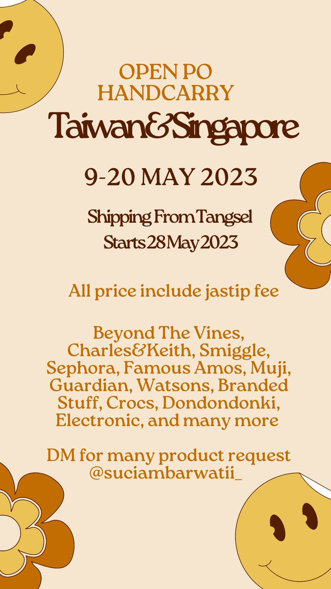 Gaes aku open PO Jastip Handcarry yaaa  Taiwan dan Singapore. Utk Taiwan hanya sampai tgl 20 Mei 2023 dan Singapore sampai 26 Mei 2023. Shipping from Tangsel mulai dari 28 Mei 2023. Boleh request ya apa ajaaa nanti dibantu di cari. #jastipsingapore #jastiptaiwan #NintendoSwitch