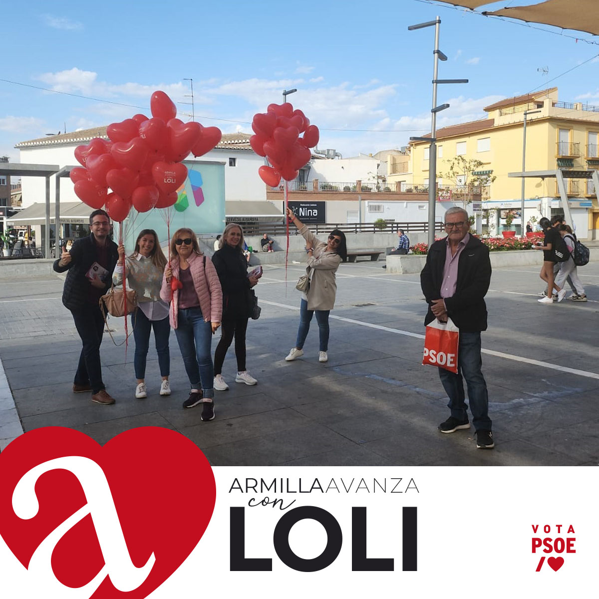 psoedearmilla's tweet photo. ¡Buenos días! Cumplimos con nuestra palabra y repartimos alegría e ilusión. El #28M 🗳 #VotaPSOE❤️ ¡Con tu voto, ganamos! #ArmillaAvanzaConLoli 🌹 https://t.co/Vlvx5qgmj1