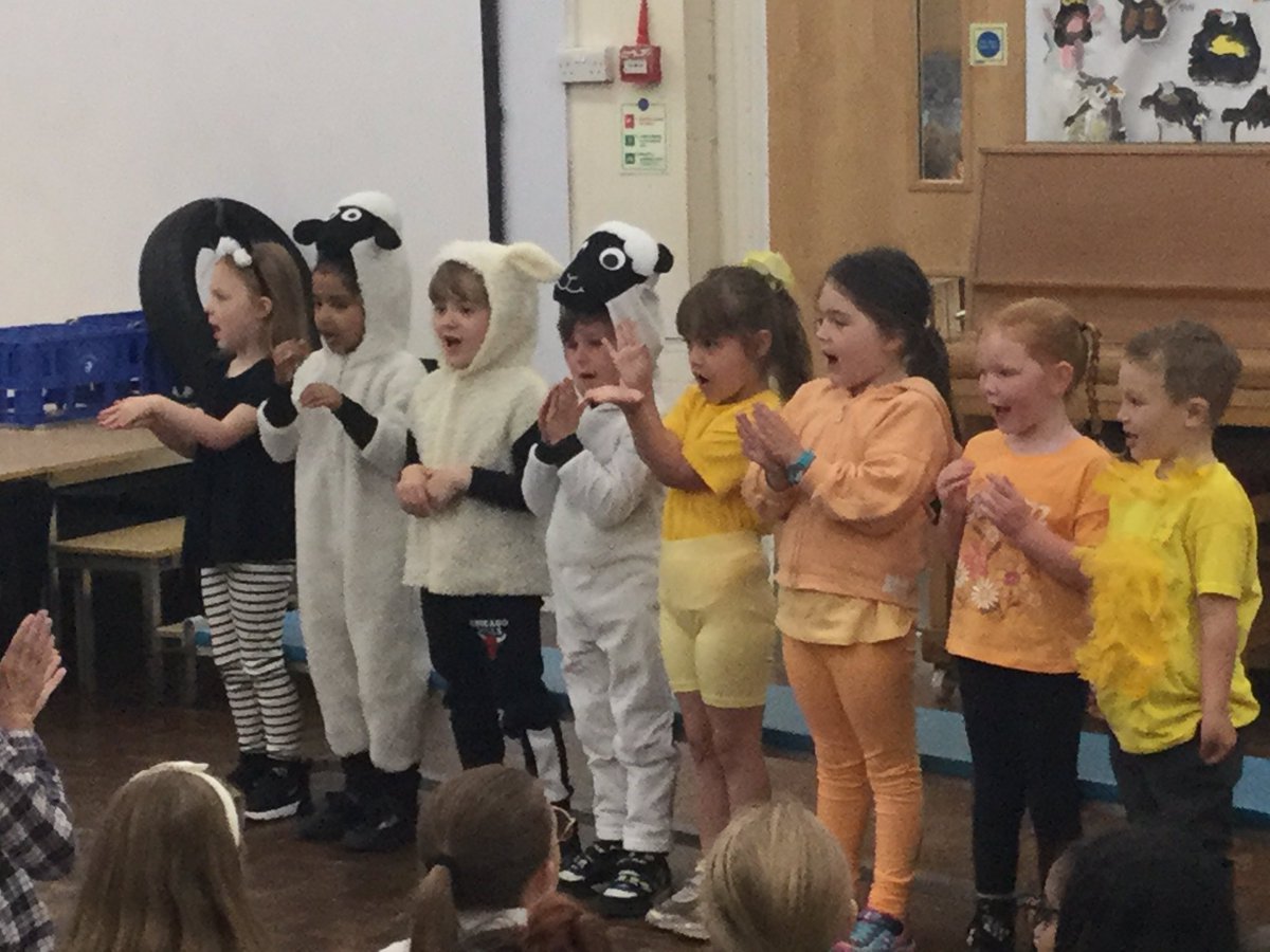 claypoolschool's tweet photo. Our amazing Foundation Class have been sharing their learning in their first assembly. They told us all about their visit to @Smithillsfarm  and how important animals are. Amazing speaking and singing, Foundation Class! 👏🏼👏🏼👏🏼👏🏼👏🏼 https://t.co/5M8KWPPps6