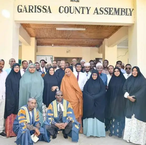enosvin's tweet image. Garissa, Wajir MCA's suspend operations over pay row.