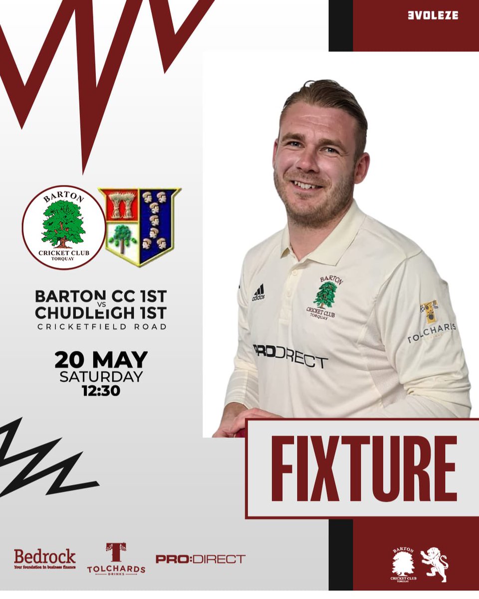 bartoncricket's tweet image. 🚨 TEAM NEWS 🚨 

After last nights thumping victory the 1st XI turn their attentions back to league duty 3 changes to the side from last weekend 
🆚 @Chudleigh_CC 
📅 Sat 20th @ 🕰️ 12.30pm
📍- Cricketfield Road TQ2 7NS
🏆- @DevonCricket 
@swsportsnews @SportSouthDevon 
#UTB