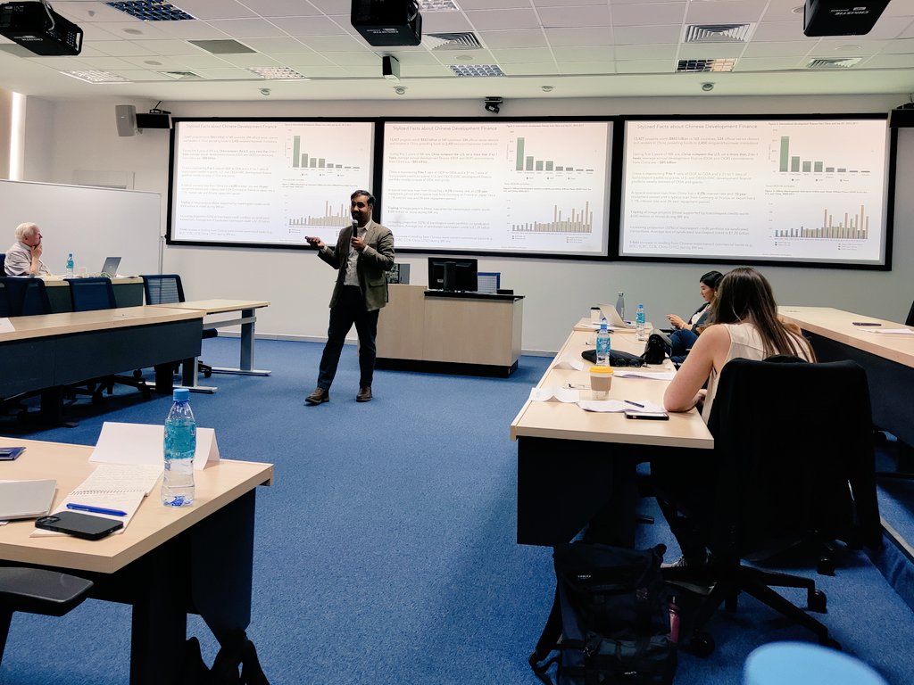 baloyuna's tweet image. .@MalikAmmar presenting on #AidData database and insights from a new global dataset of 13,427 Chinese development projects