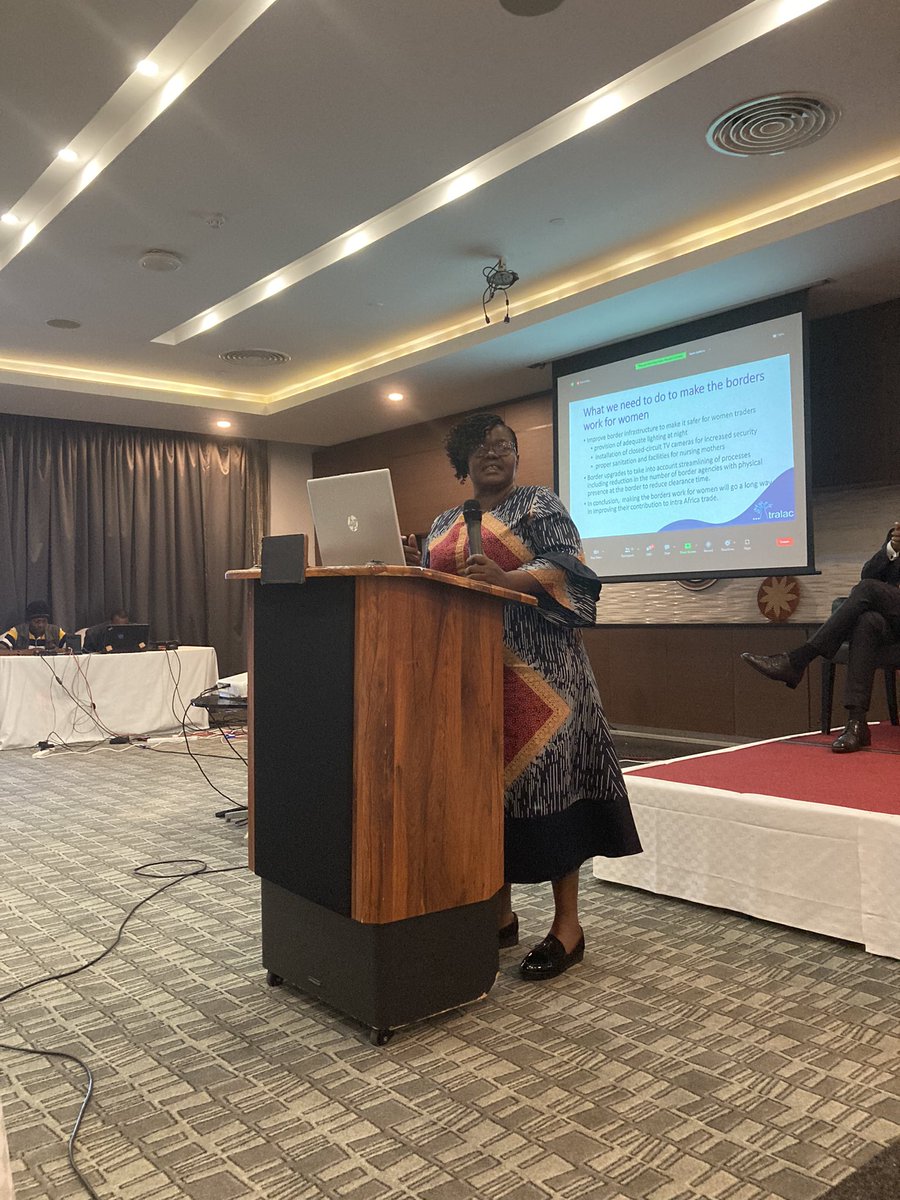 TradeLawCentre's tweet photo. 70-80% of MSME crossed border traders are women.

Edina Moyo tells us what we can do to make borders work for women traders.

#tralacConf2023 https://t.co/TzKXOkDae2