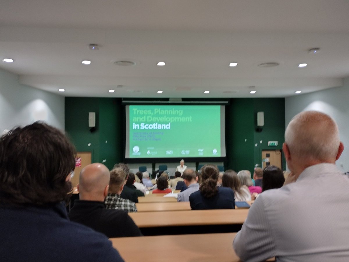 Third conference in a week, this one the @TDAG_TalkTree Trees, Planning and Development in Scotland. I'll be talking about the <a href="/csgreennetwork/">Central Scotland Green Network</a> later, with my <a href="/GreenActionT/">Green Action Trust</a> colleague, Douglas talking about action on the ground.