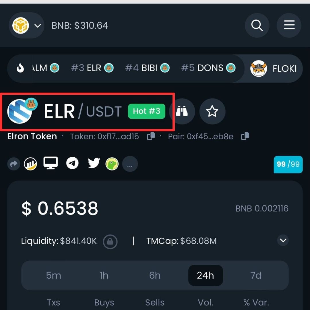 ElronOfficial's tweet photo. π Exciting News! π
#ELRON is soaring to new heights, ranking #Top3 trending coins on #Dextools! π
Join the ELRON revolution todayπ
πBuy ELRON now https://t.co/WDv30aet3x
#ElronToken #CryptoTrends #altcoin #TrendingNow #Crypto #bsc #Bitcoin #blockchain #binance #usdt https://t.co/1p9yzFU0XN