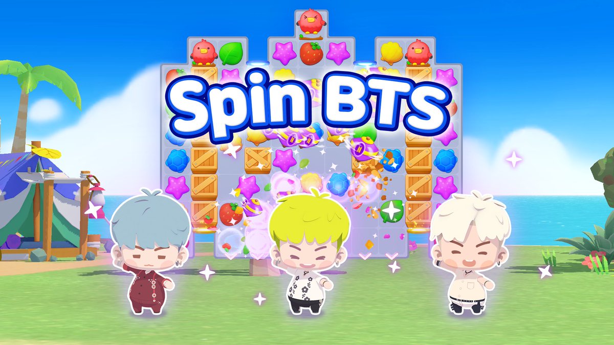 🌀回せBTS🌀開催中✨

コマ🌀をたくさん使って段階を進めよう！
ハート💜や各種ブースターアイテム、ラッキーボックスチケット🎫など
ゲームの進行に役立つアイテムが報酬でもらえますよ🥳

イベント詳細💁‍♀️
📝bit.ly/3docnFH

#IntheSEOM #BTSIsland #インザソム